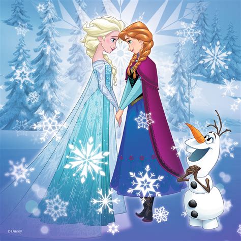 frozen elsa and anna and olaf